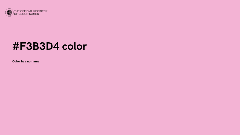 #F3B3D4 color image