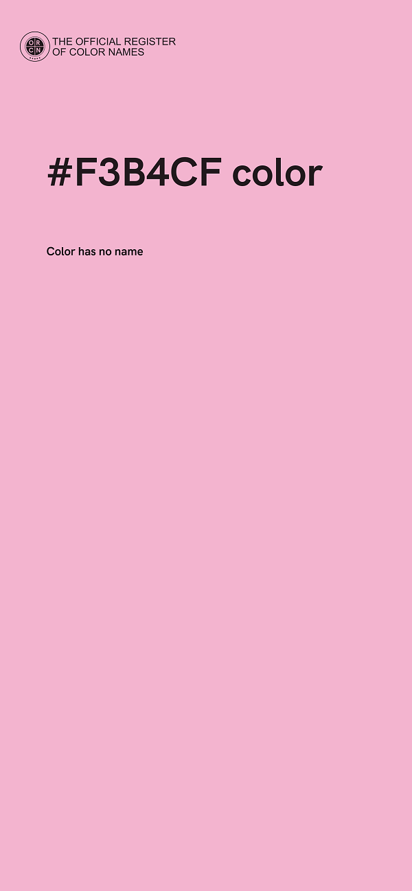 #F3B4CF color image
