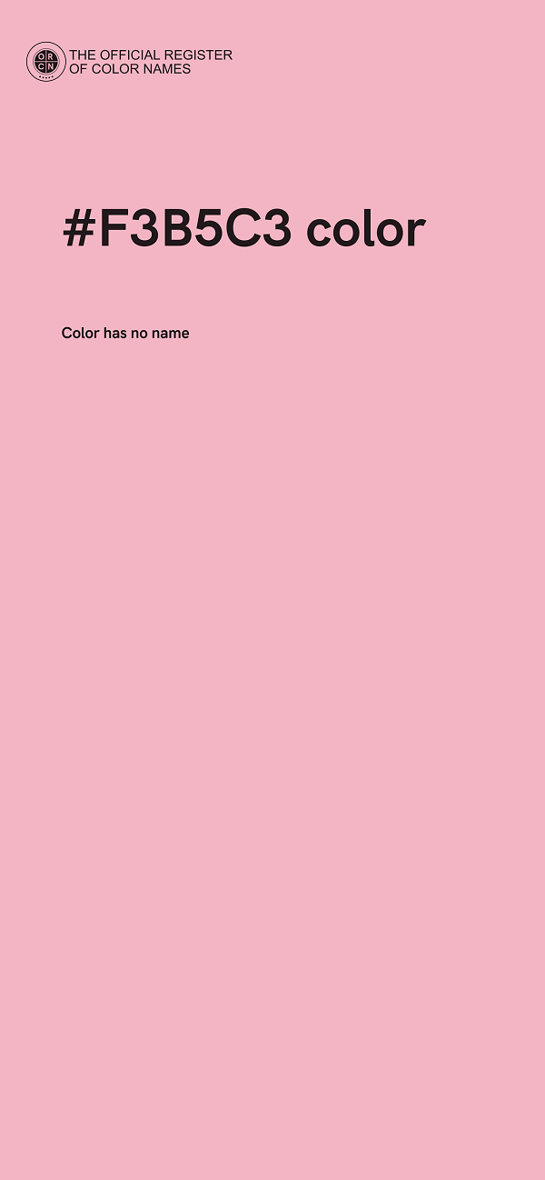 #F3B5C3 color image