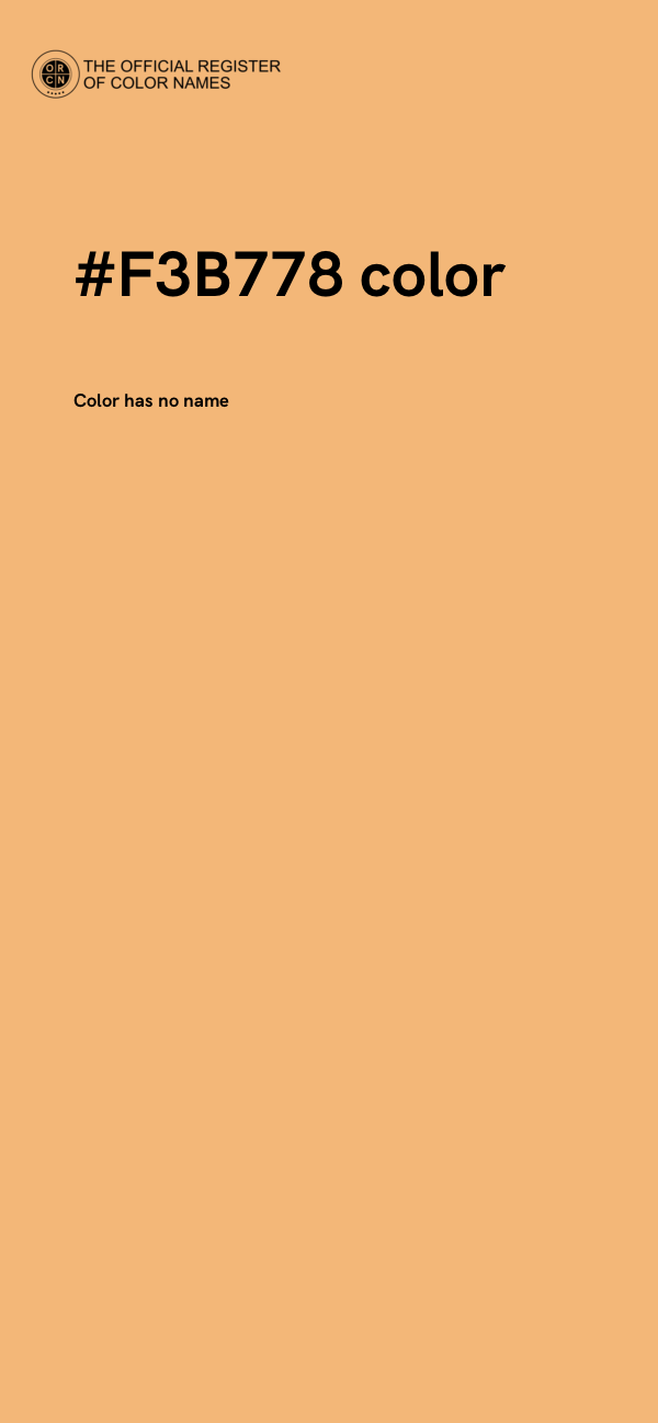 #F3B778 color image