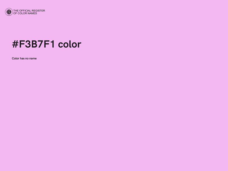 #F3B7F1 color image