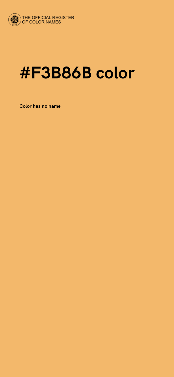 #F3B86B color image