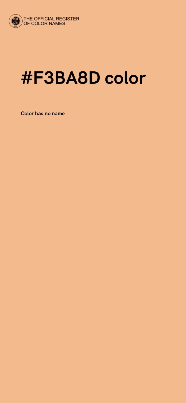 #F3BA8D color image