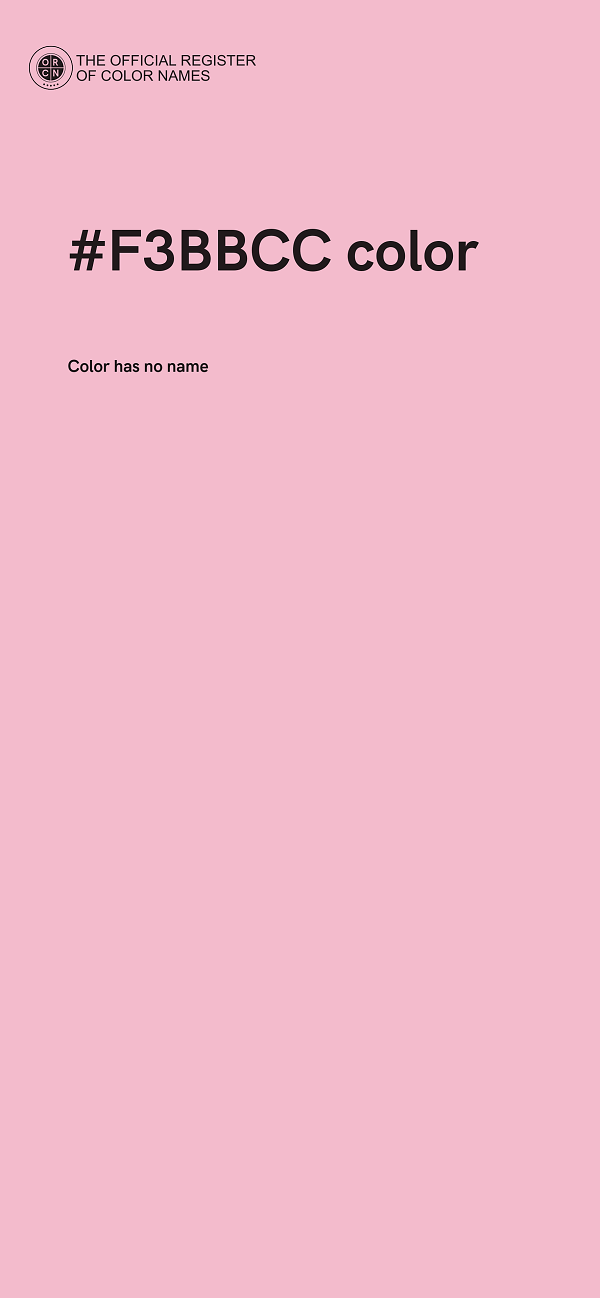 #F3BBCC color image