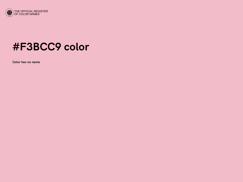 #F3BCC9 color image