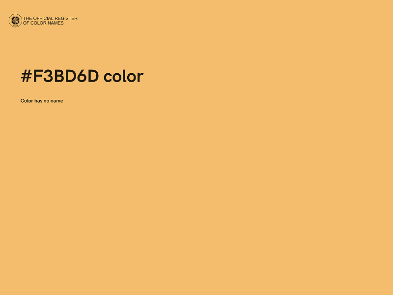 #F3BD6D color image