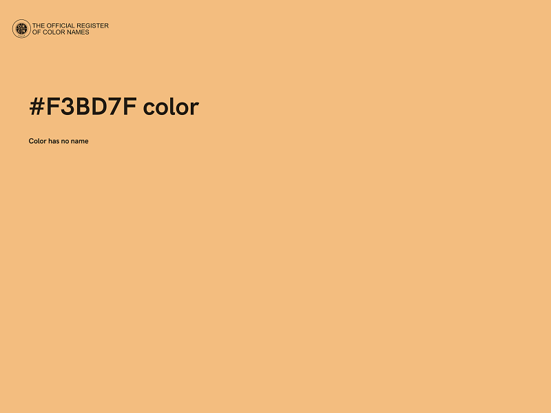 #F3BD7F color image