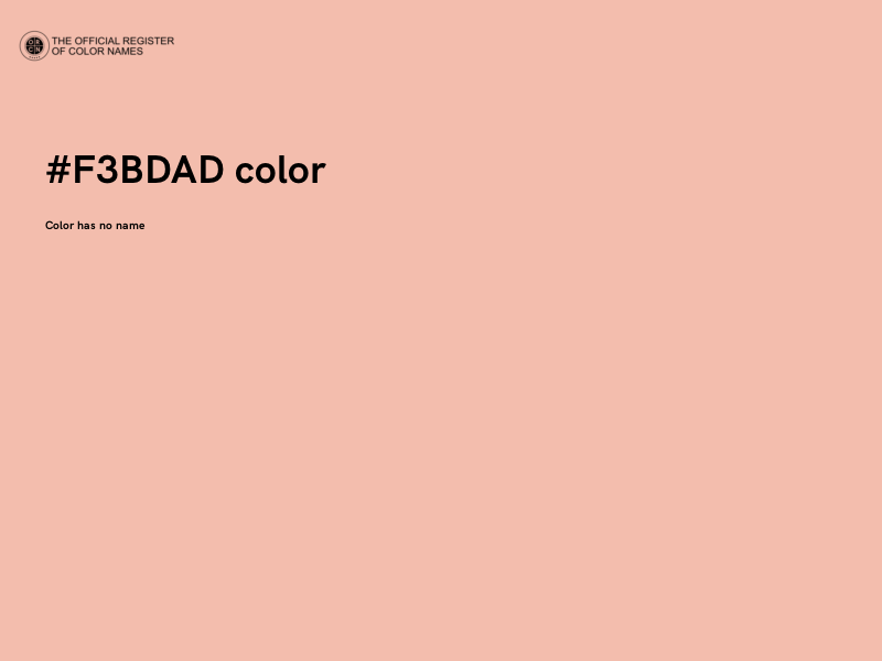 #F3BDAD color image
