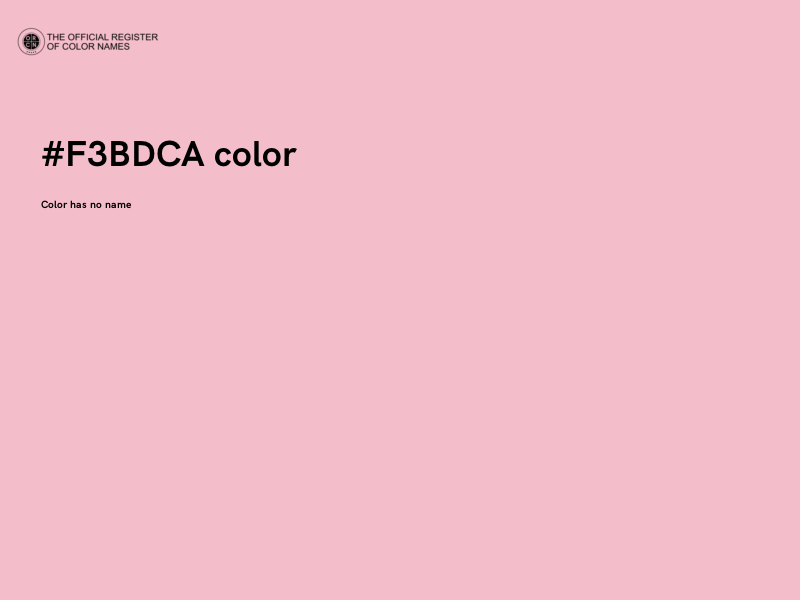 #F3BDCA color image