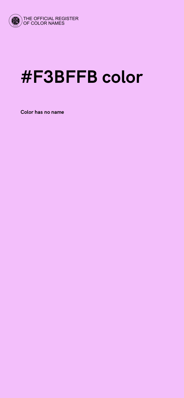 #F3BFFB color image