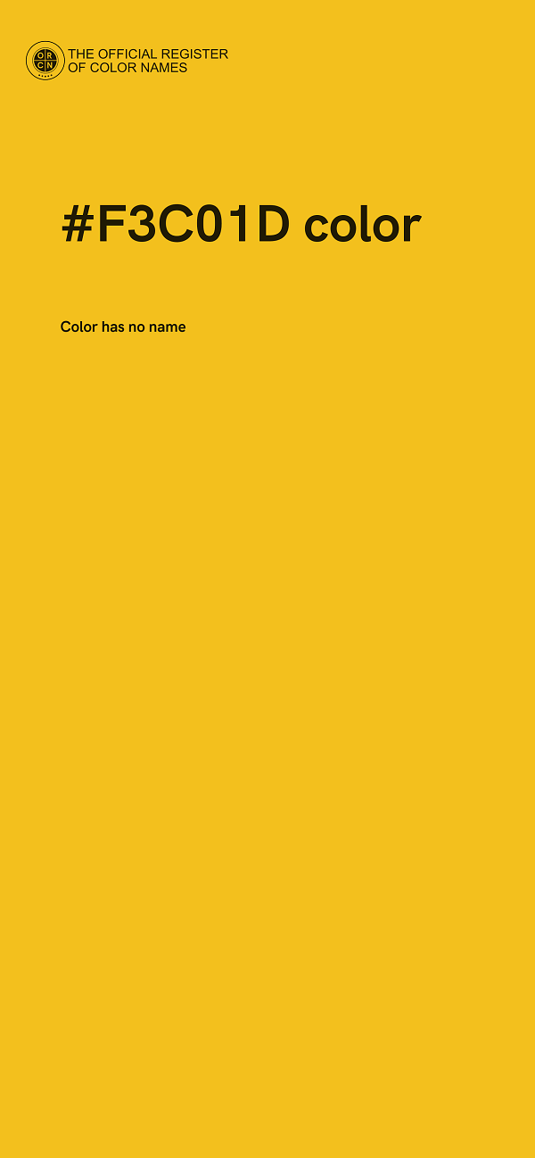 #F3C01D color image