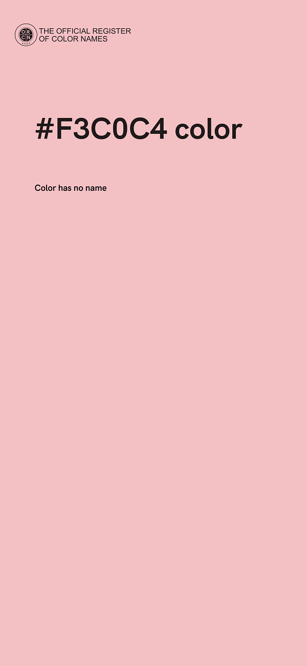 #F3C0C4 color image