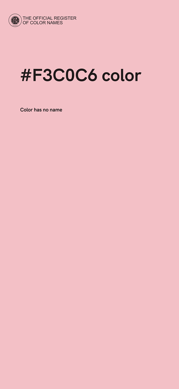 #F3C0C6 color image