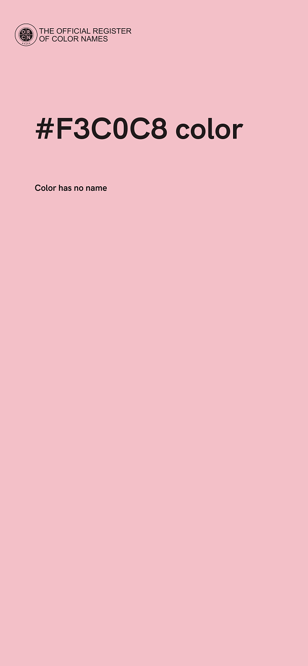 #F3C0C8 color image