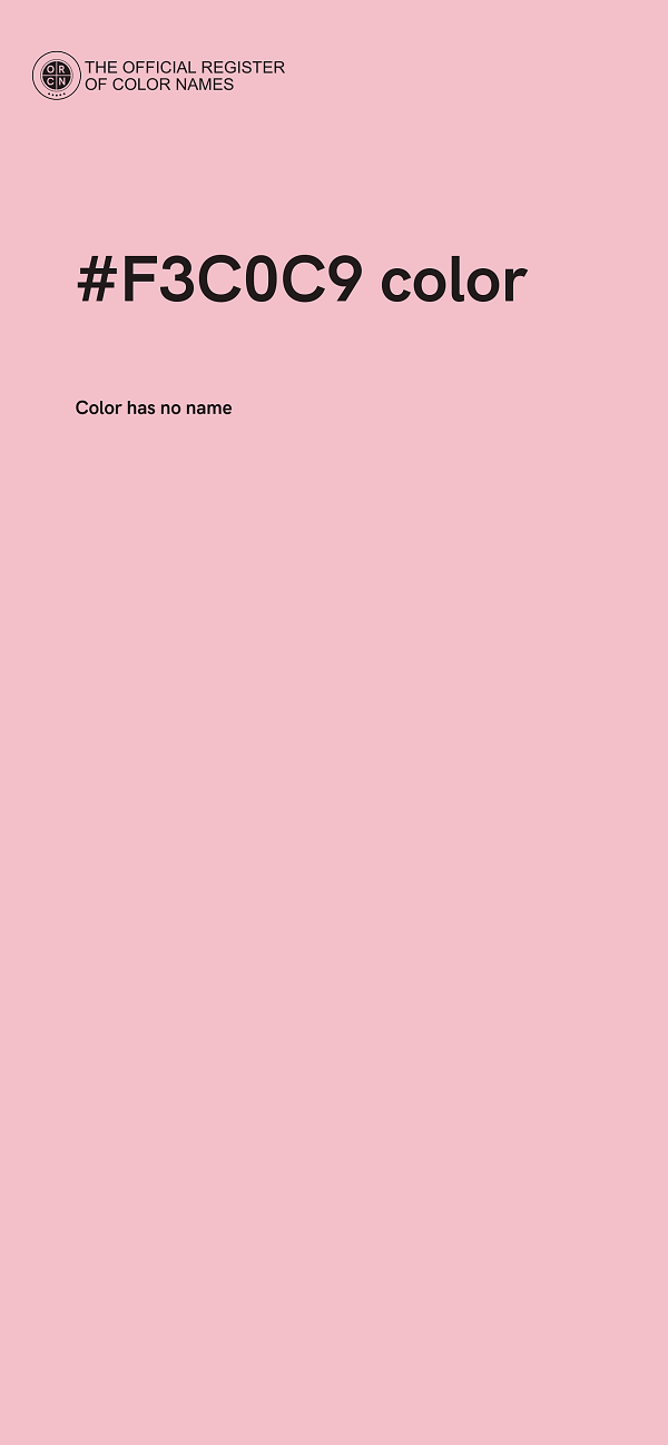 #F3C0C9 color image