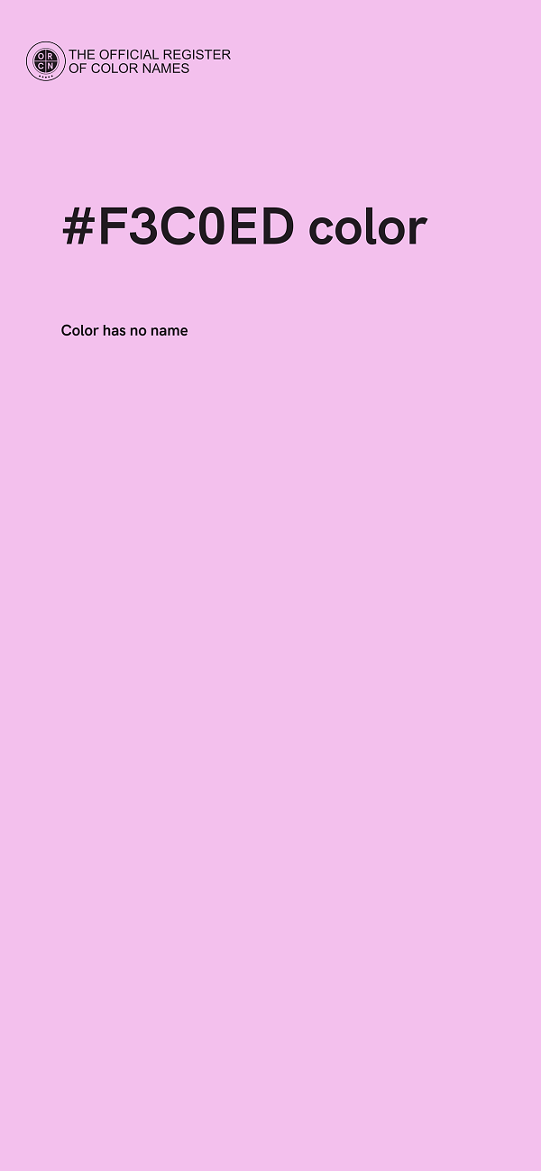 #F3C0ED color image