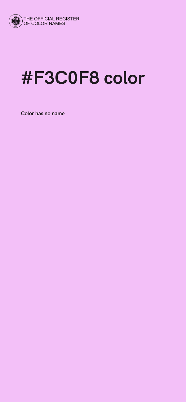 #F3C0F8 color image