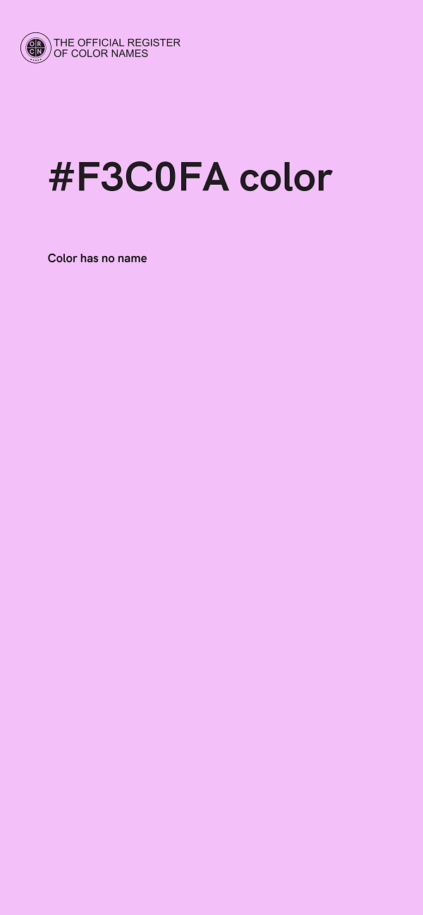#F3C0FA color image