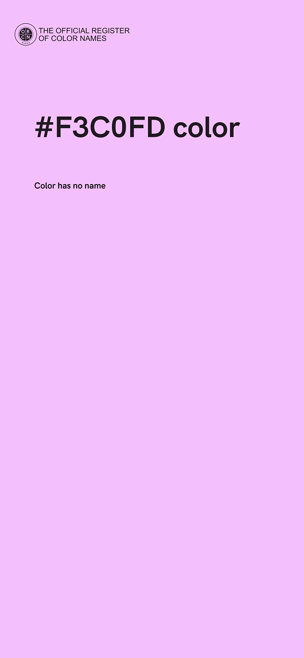 #F3C0FD color image