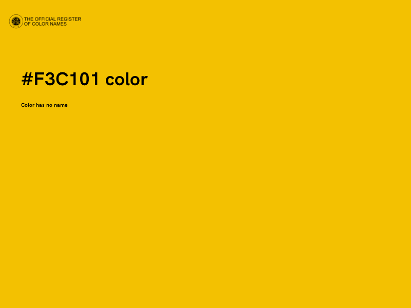 #F3C101 color image