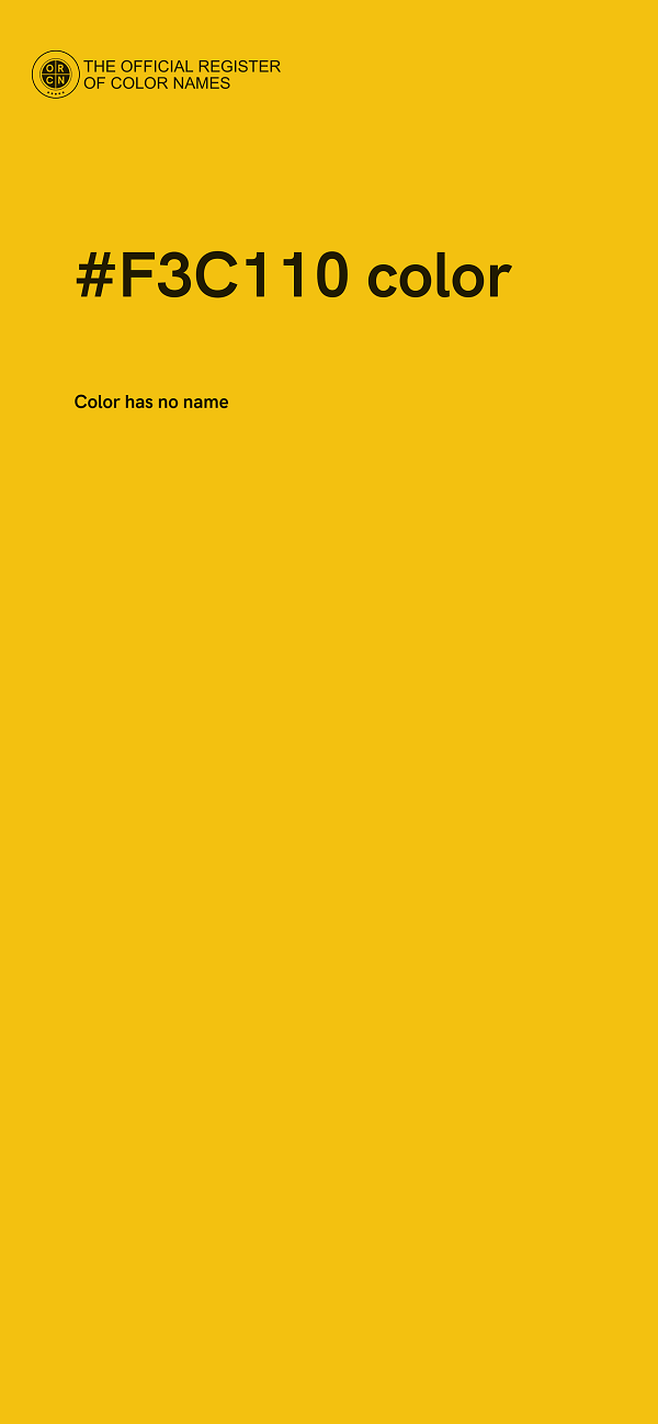 #F3C110 color image
