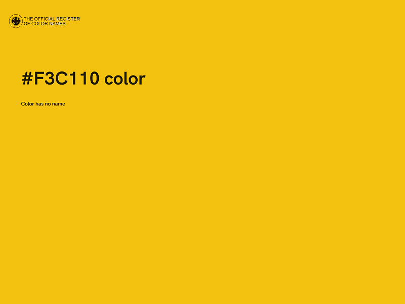 #F3C110 color image