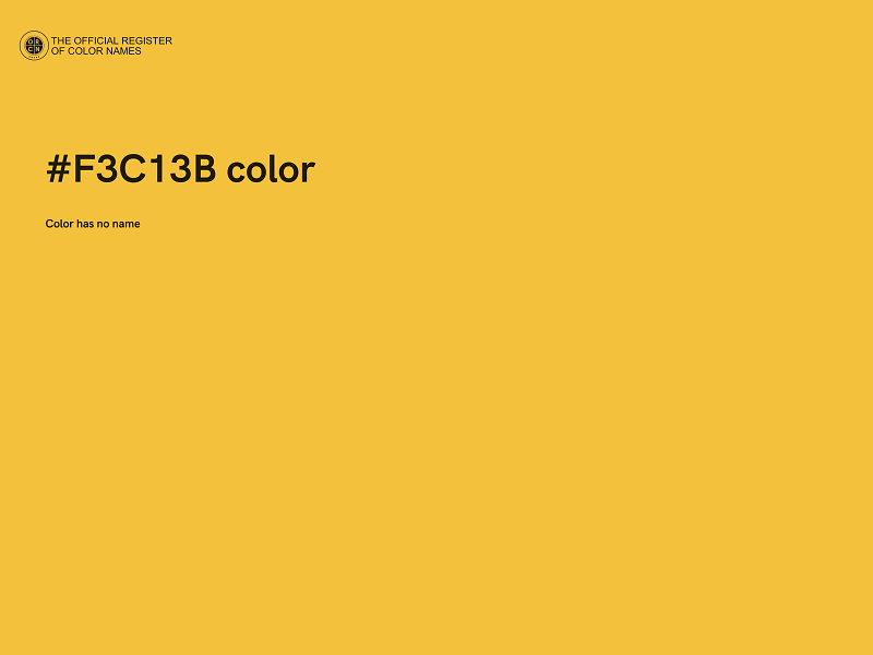 #F3C13B color image