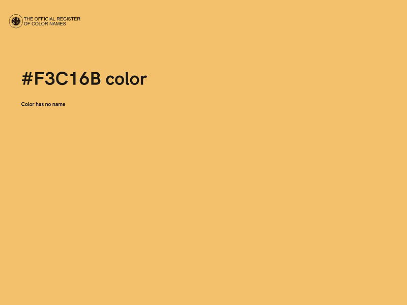 #F3C16B color image