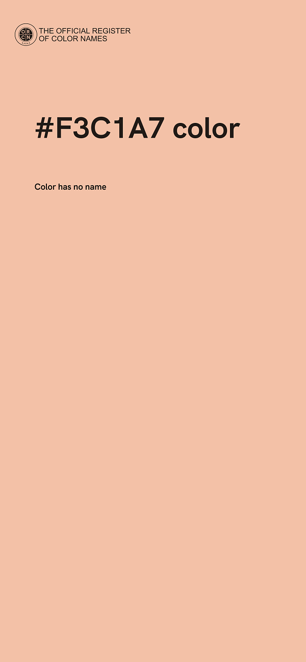 #F3C1A7 color image