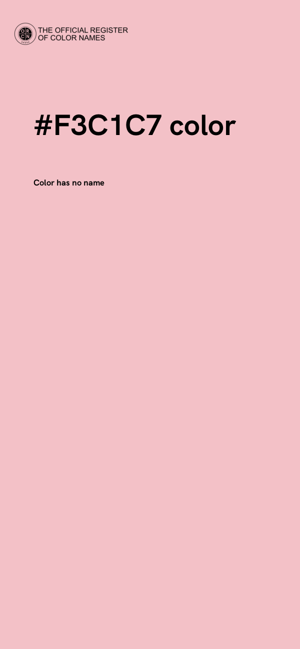 #F3C1C7 color image