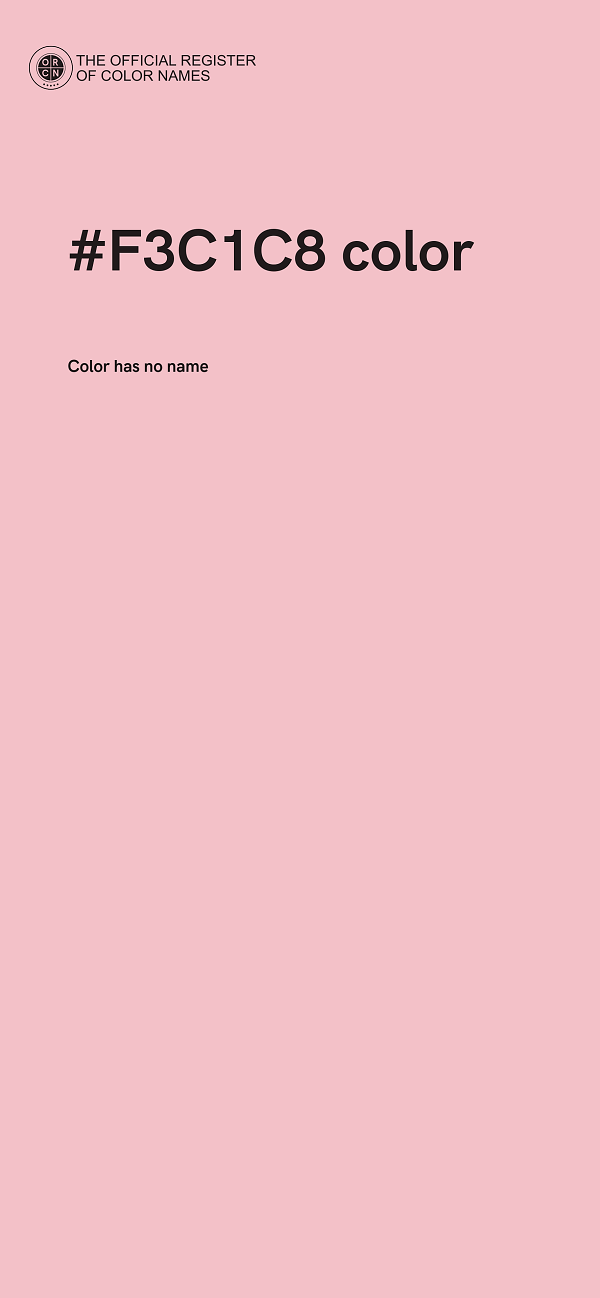 #F3C1C8 color image