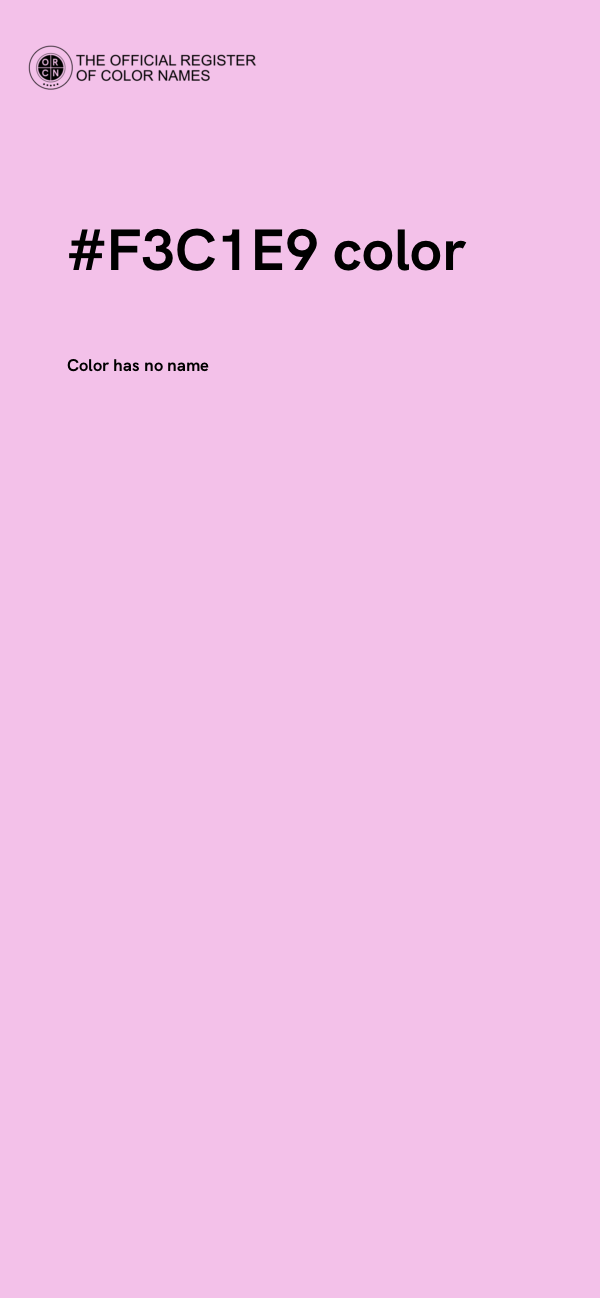 #F3C1E9 color image