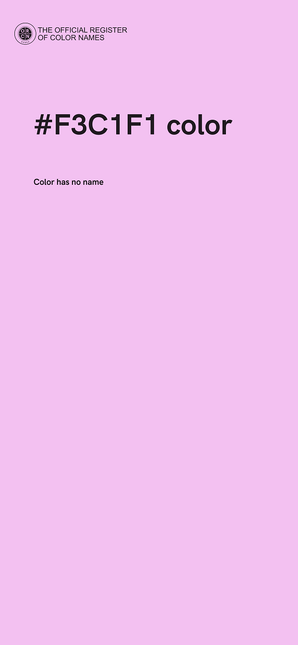 #F3C1F1 color image
