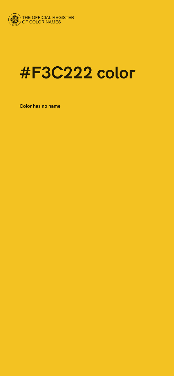 #F3C222 color image