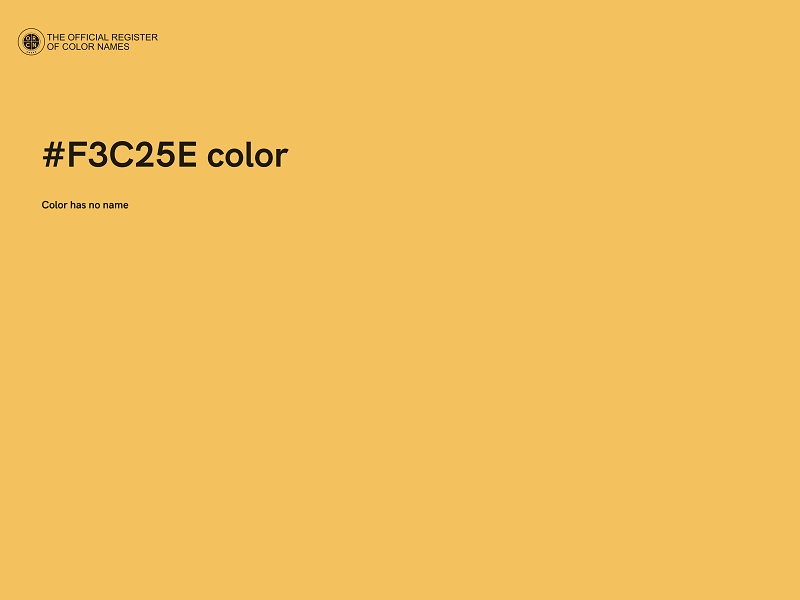 #F3C25E color image