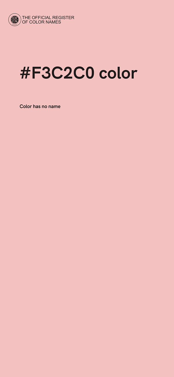 #F3C2C0 color image