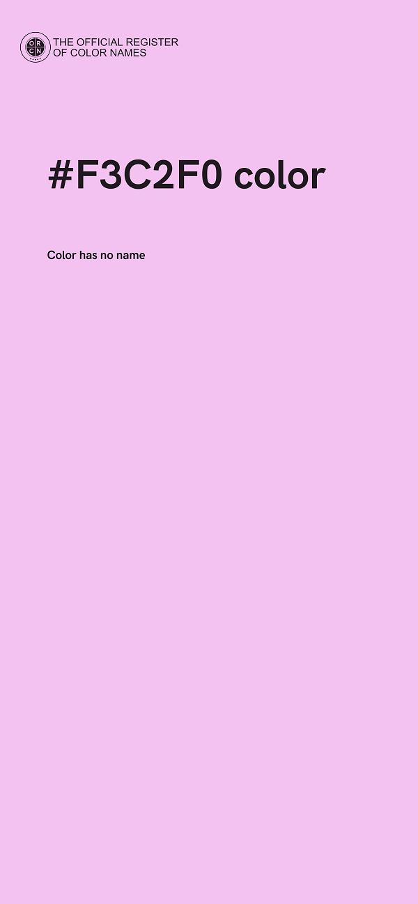 #F3C2F0 color image
