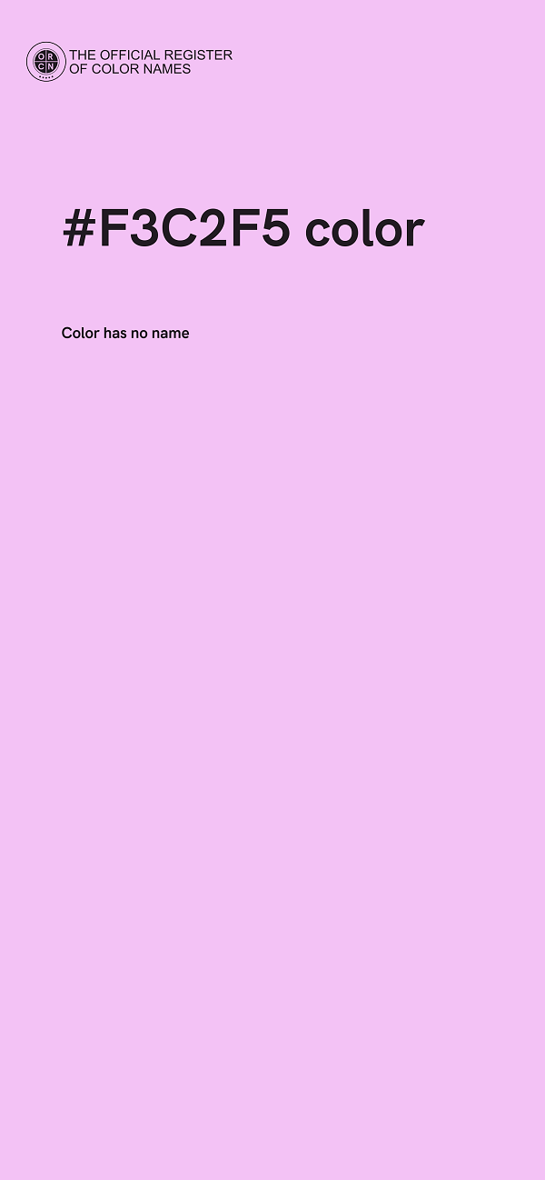 #F3C2F5 color image