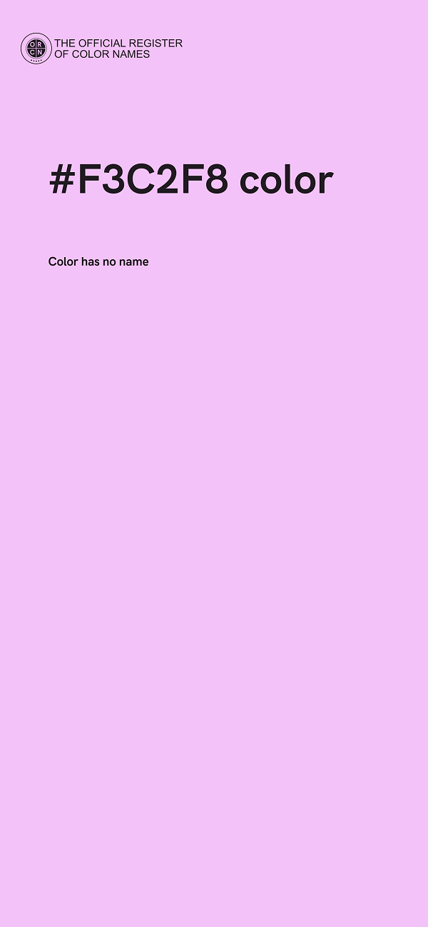 #F3C2F8 color image