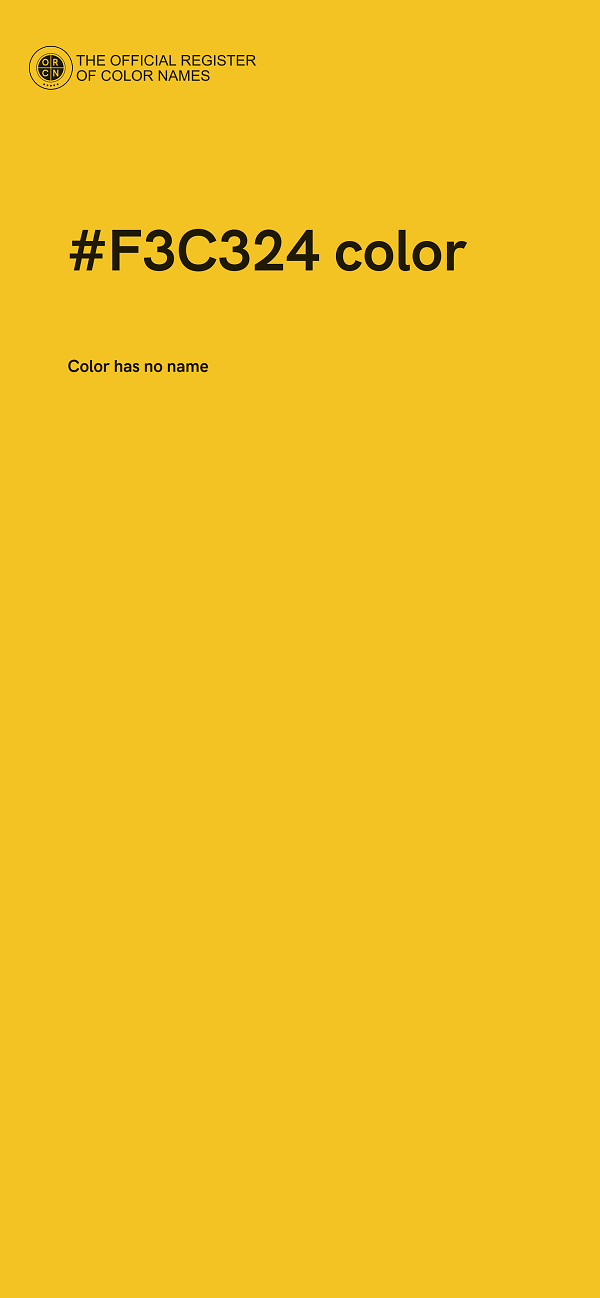 #F3C324 color image