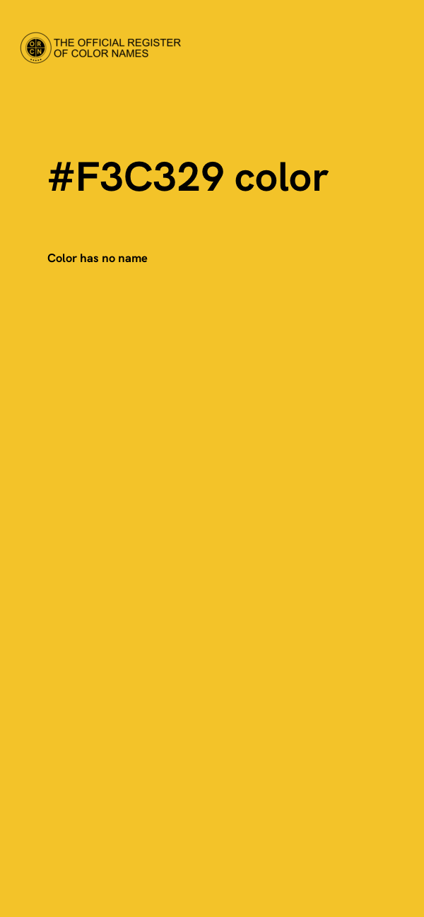 #F3C329 color image
