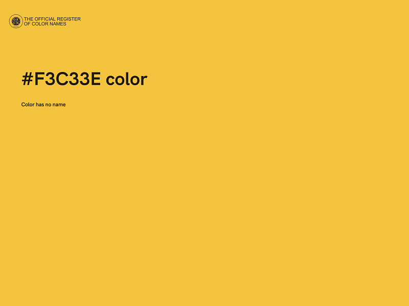 #F3C33E color image