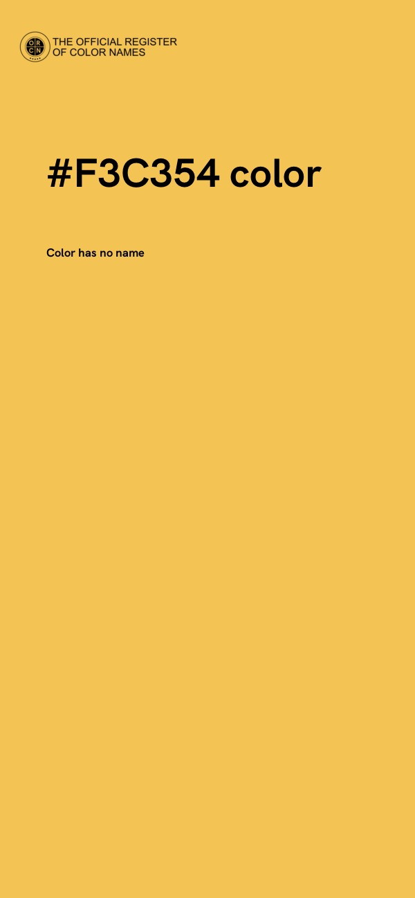 #F3C354 color image