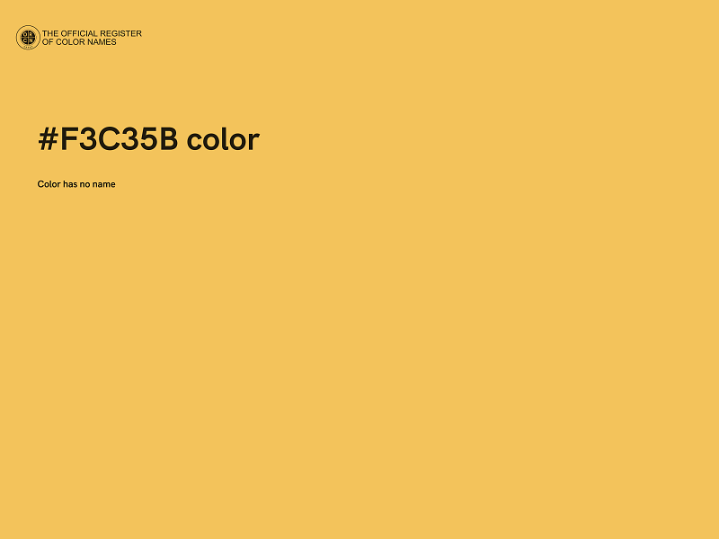 #F3C35B color image