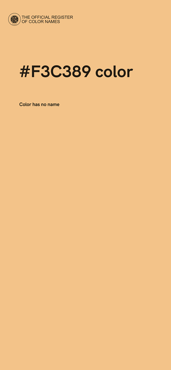 #F3C389 color image