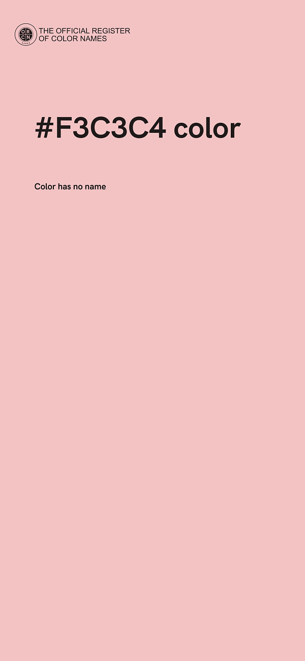 #F3C3C4 color image