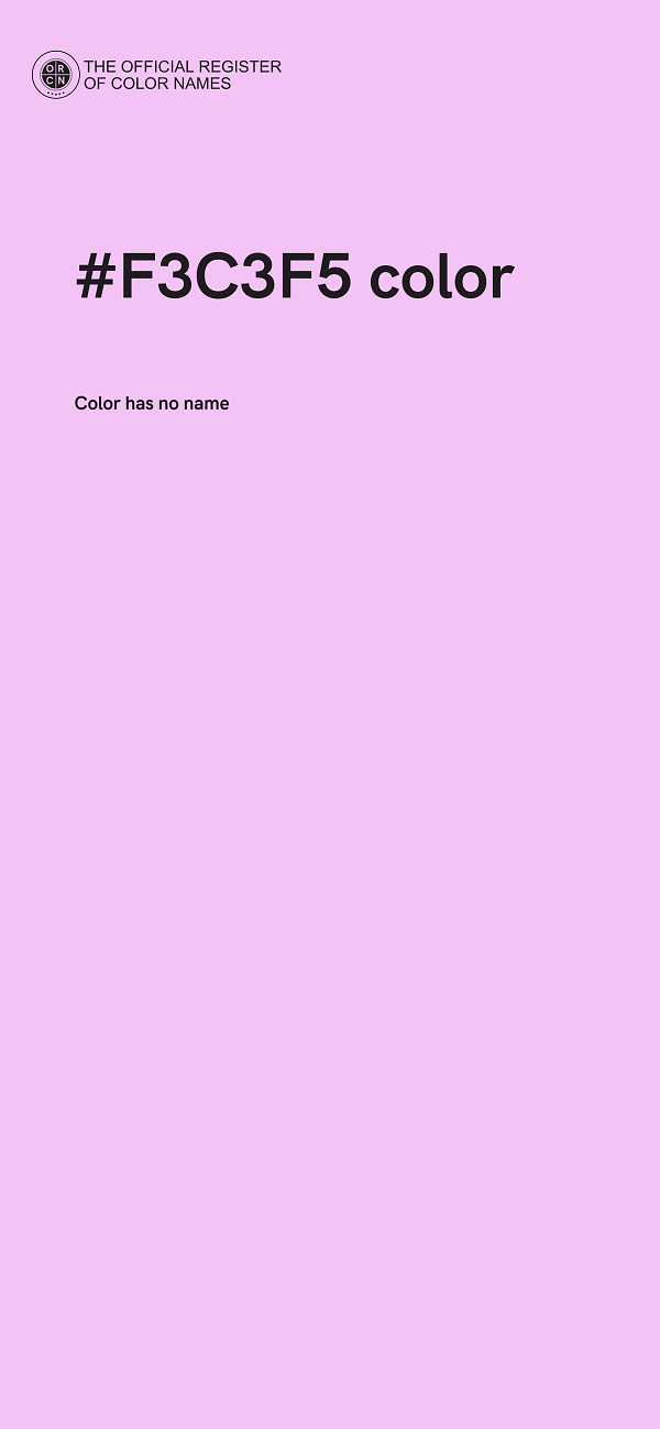 #F3C3F5 color image