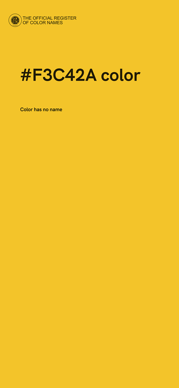 #F3C42A color image