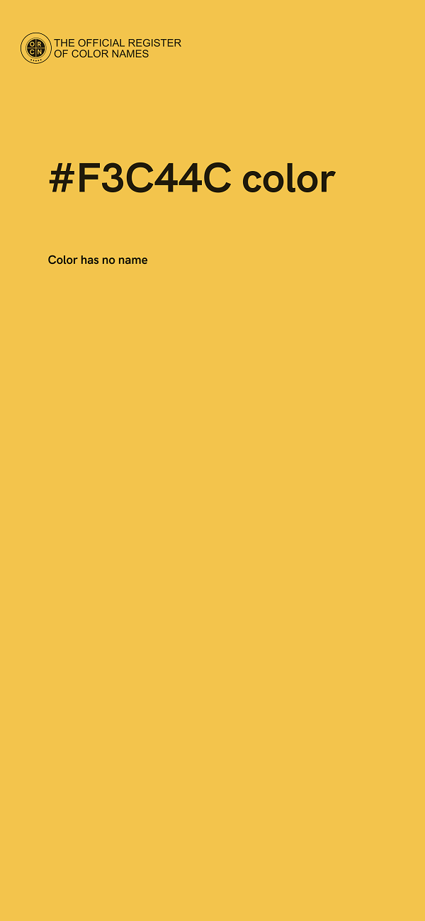 #F3C44C color image