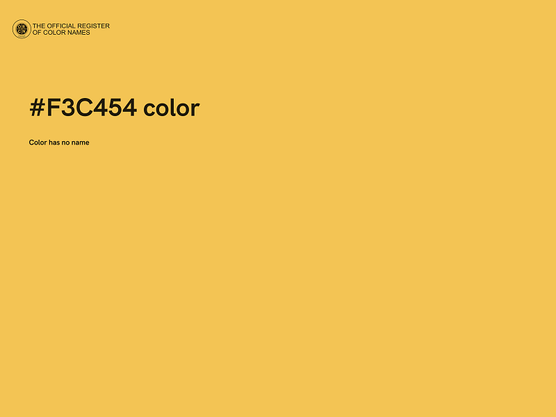 #F3C454 color image